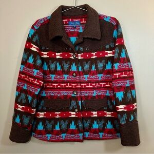 Tasha Polizzi for Cabela’s Western Style Blanket Pattern Jacket; Button Down; M